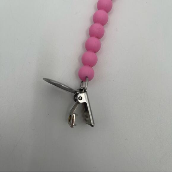 RYAN AND ROSE Pacifier Judy Cutie Clip Pink Silicone Baby Toddler Teether 7” - Picture 6 of 7